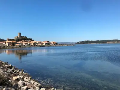 a large body of water with houses in the background at Gruissan - T2 Mezzanine Climatisé Proche Plage - 5/6 Pers - Parking Privé - Tout Équipé - FR-1-796-23 in Gruissan