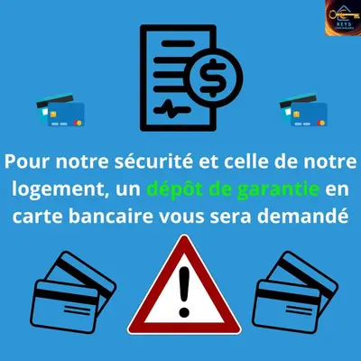 a sign that reads your more securities et cell phone offence agreement um deposit de at Superbe Nid Douillet avec Terrasse, Double Parking in Carcassonne