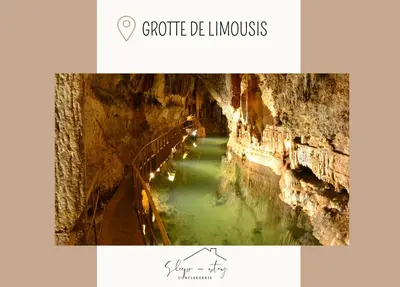 a picture of a river in a cave at Apartment La Terasse in Carcassonne