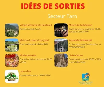 a screenshot of a flyer for a resorts senior team at Studio duplex 1 Lac des Montagnès in Mazamet